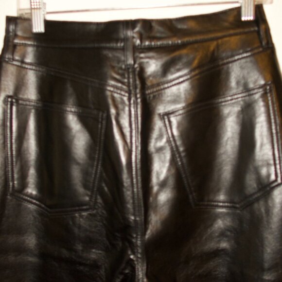 AGOLDE '90s Pinch Waist Recycled Leather High Waist Pants - Picture 5 of 7